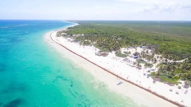 View of Playa Paraíso in Tulum, QR