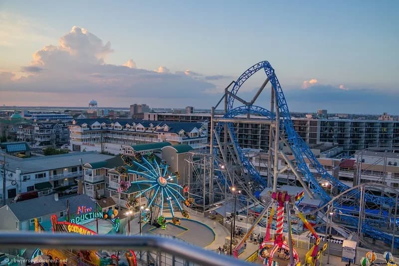 View of Playland's Castaway Cove in Atlantic City, NJ
