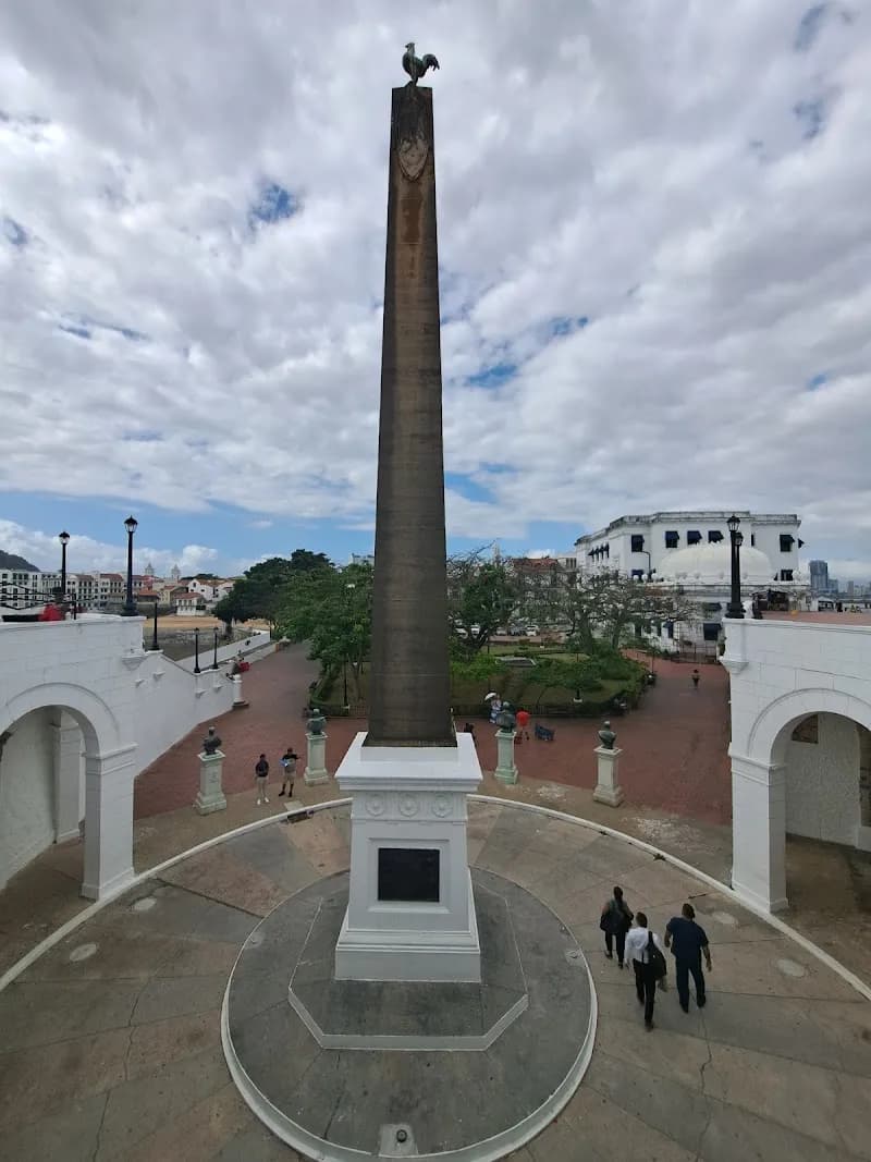 View of Plaza de Francia in Panama City, PAN