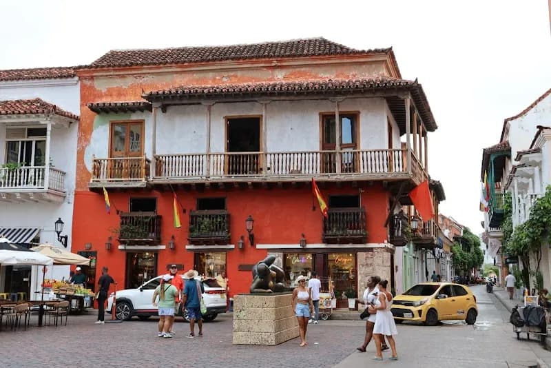 Plaza de Santo Domingo historical landmark in Getsemaní, Bolivar