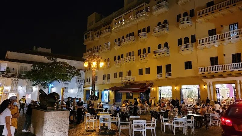 View of Plaza de Santo Domingo in Getsemaní, Bolivar