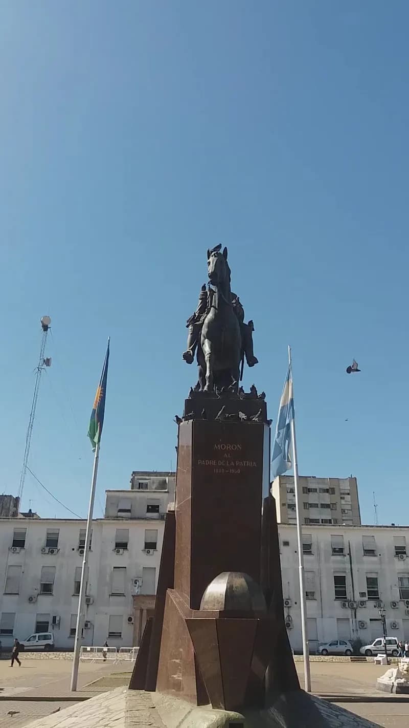 View of Plaza del Libertador General San Martin in Moron, BA