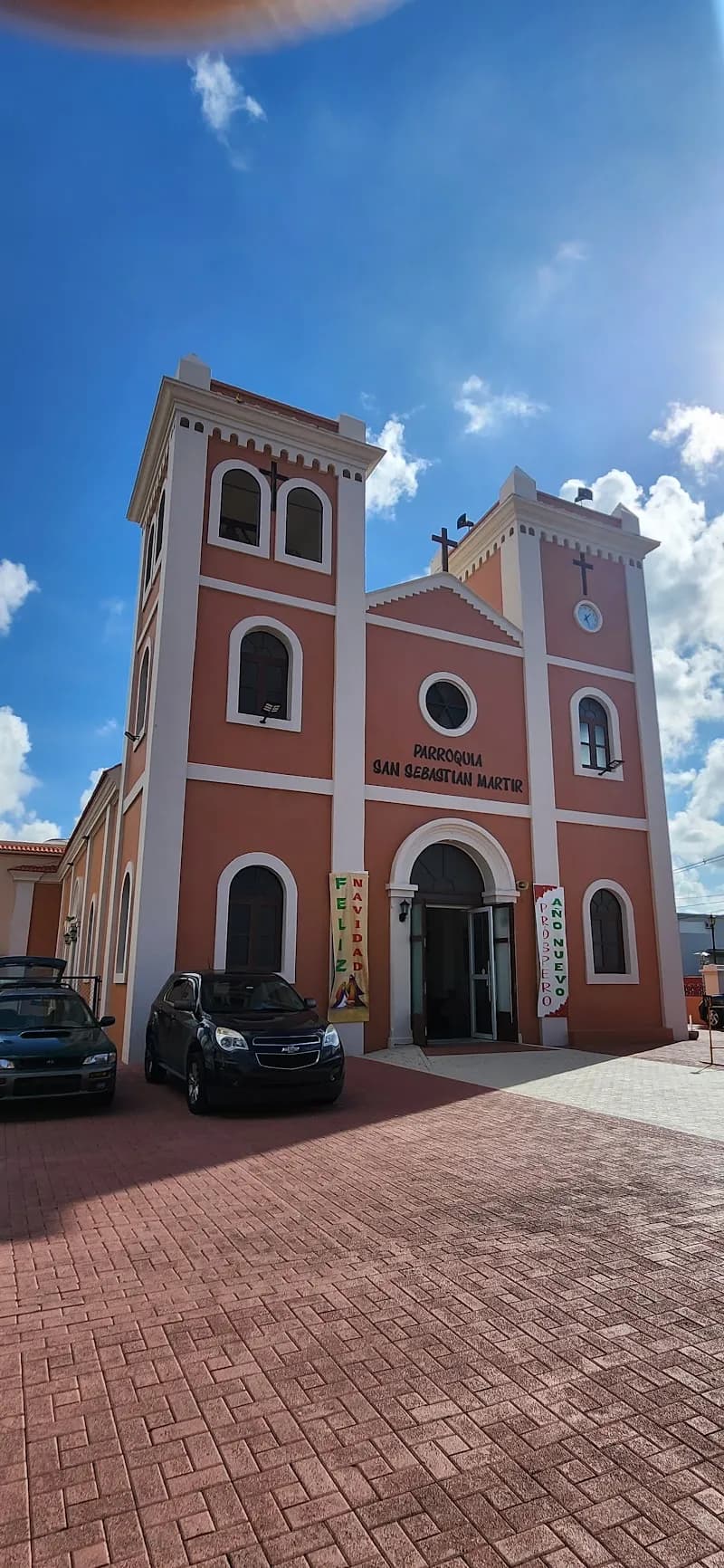 View of Plaza Ángel Gabriel Mislán Huertas in San Sebastián, PR