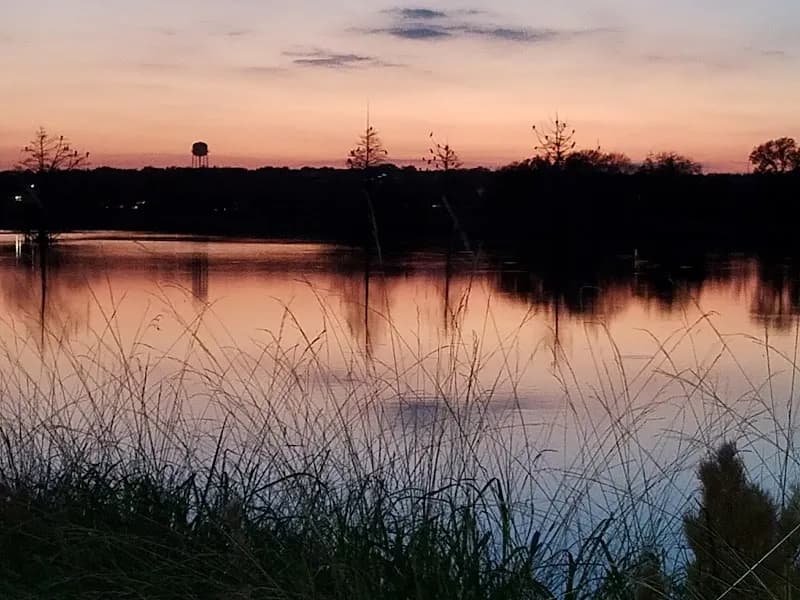 View of Plum Creek Hike and Bike Path in Kyle, TX