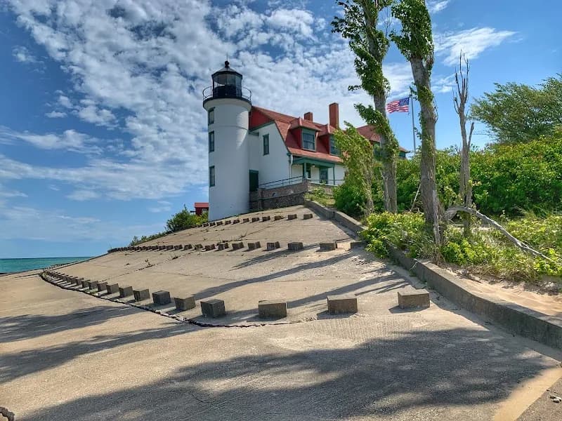 Point Betsie Lighthouse Beach park in Frankfort, MI