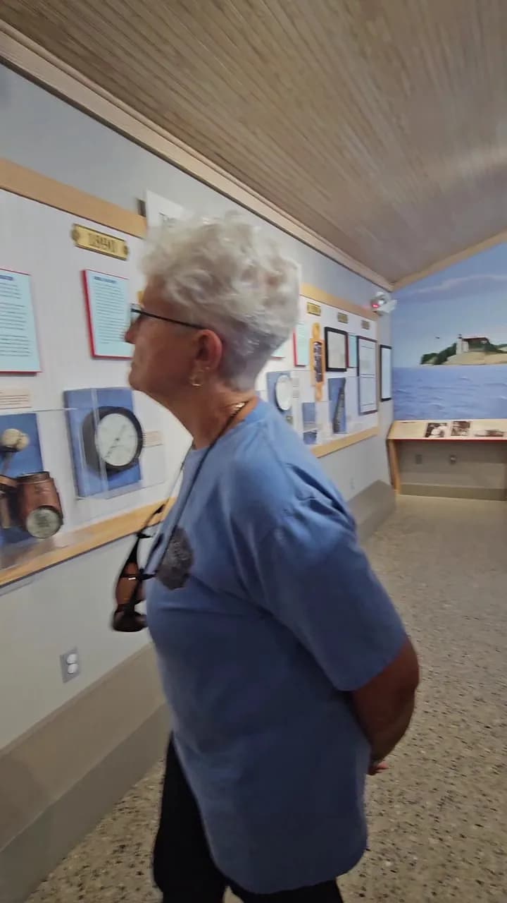 View of Point Betsie Lighthouse in Frankfort, MI