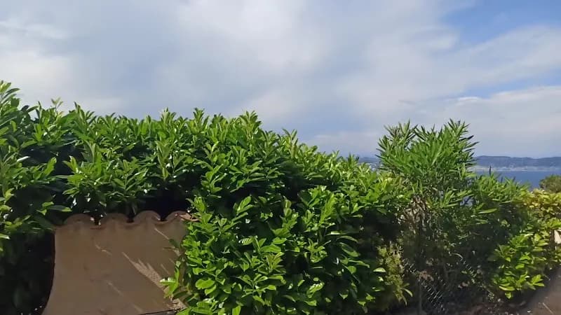 View of Pointe de l'Aiguille State Park in Théoule-sur-Mer, PACA