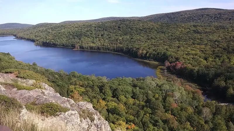 View of Porcupine Mountains Wilderness State Park in Rapid River, MI