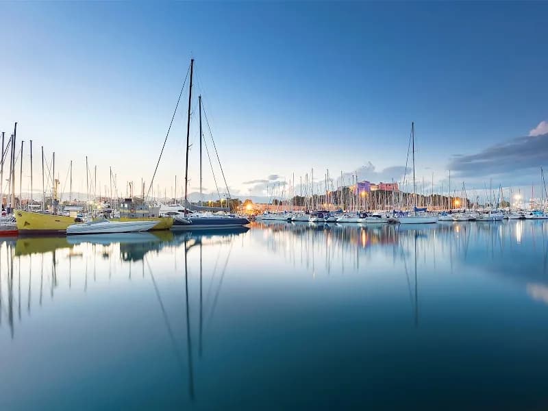 View of Port Vauban Antibes in Antibes, PACA