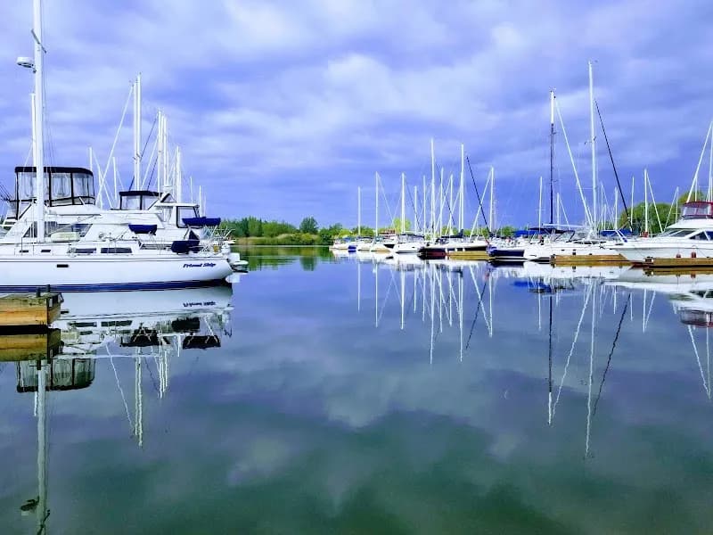 View of Port Whitby Marina in Whitby, ON