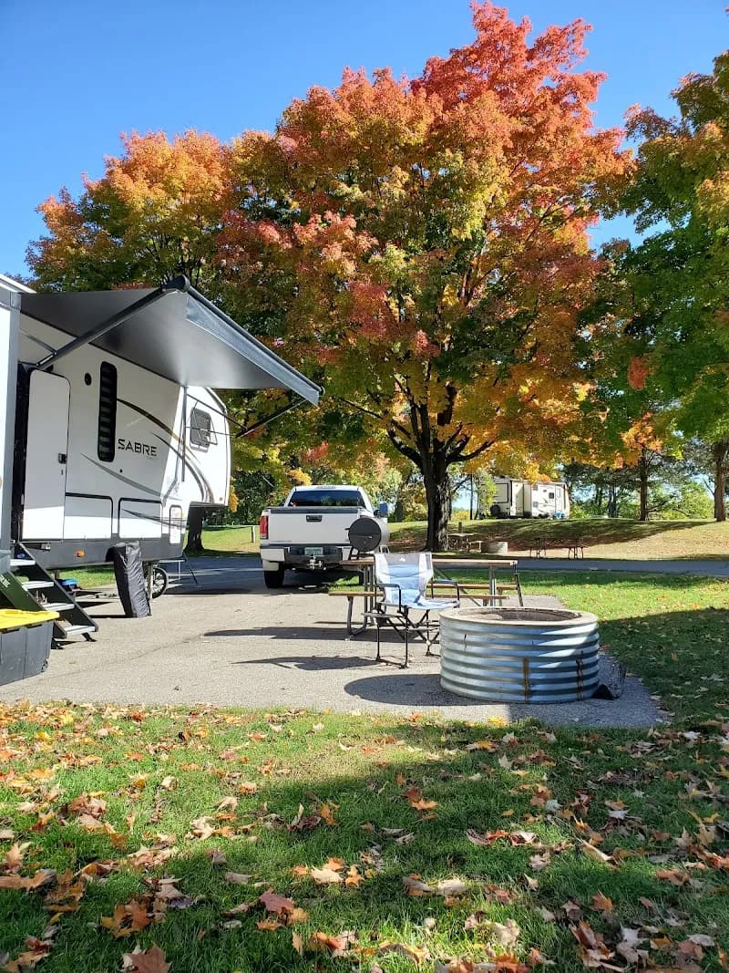 View of Portage Lake Campground in Bellaire, MI