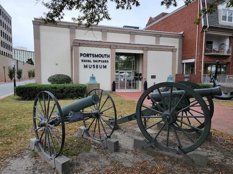 View of Portsmouth Naval Shipyard Museum in Portsmouth, VA