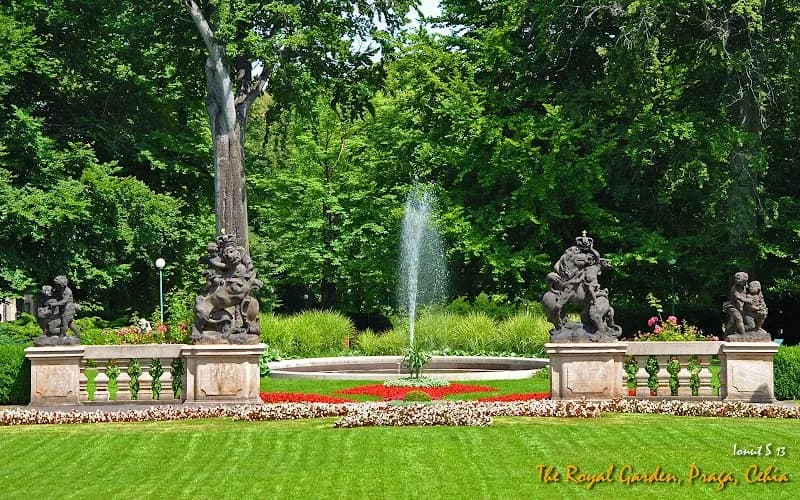 View of Prague Castle Gardens (Královská zahrada) in Hradčany, CZ