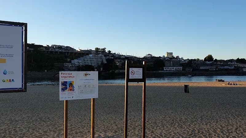 View of Praia Fluvial do Areinho in Grijó, Porto