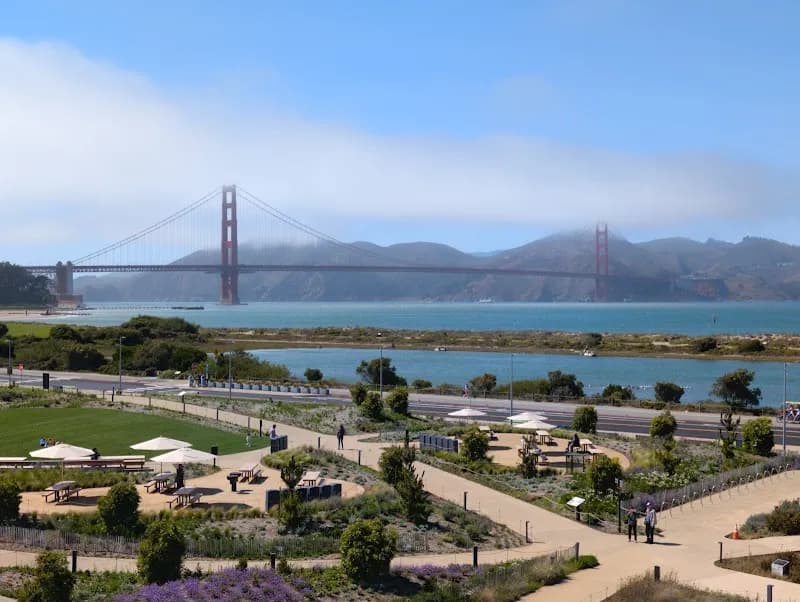 View of Presidio Tunnel Tops in San Francisco, CA