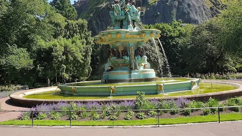 View of Princes Street Gardens in Edinburgh, SCT