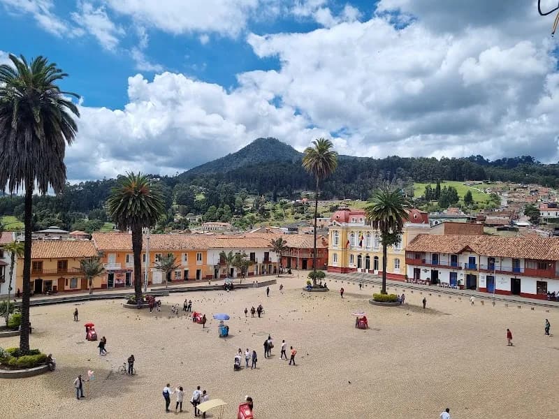 Principal Park park in Zipaquirá, CD