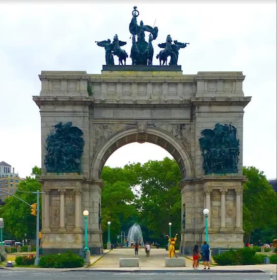 View of Prospect Park in New York City, NY