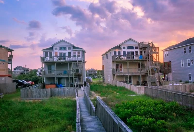 View of Public Beach Access in Nags Head, NC