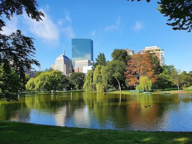 Public Garden city park in Boston, MA