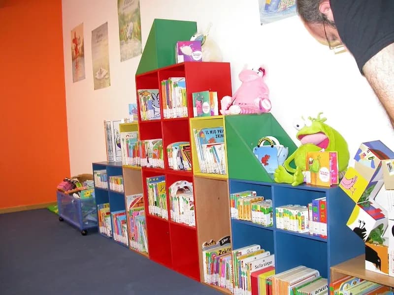 View of Public Library Ettore Pozzoli in Brianza, Lombardy