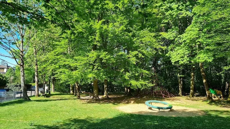Pullach Town Playground at Dorfplatz playground in Pullach im Isartal, BY