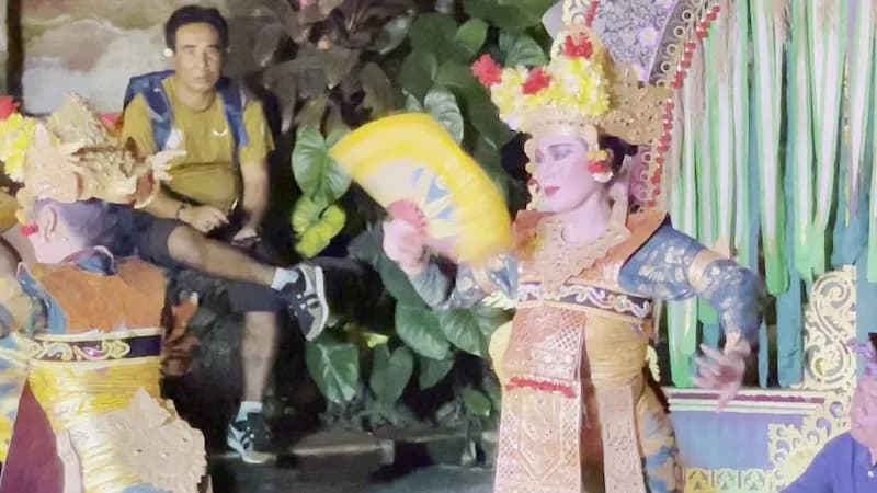 View of Puri Saren Agung Ubud ( Puri Saren Ubud ) in Klungkung, Bali