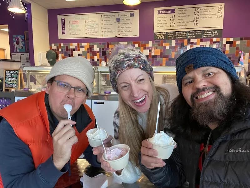 View of Purple Door Ice Cream in Wauwatosa, WI
