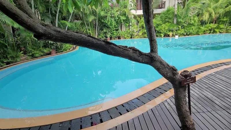 View of Quảng Bá Bamboo Village in Hoài Đức, HN