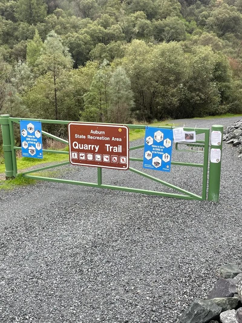 View of Quarry Trail Parking Area in Auburn, CA