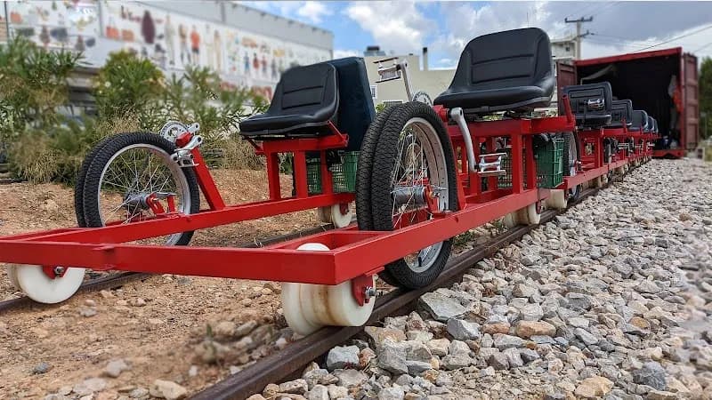 Railbiking in Greece tourist attraction in Megara, AT