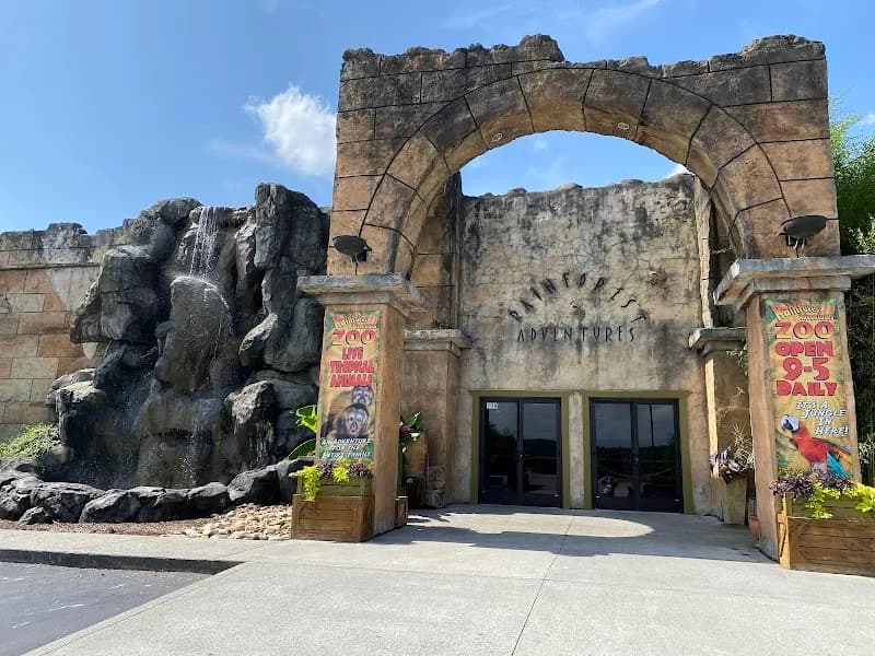 View of Rainforest Adventures Zoo in Kodak, TN