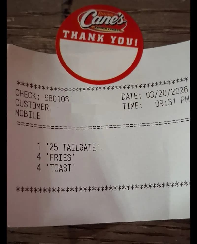 View of Raising Cane's Chicken Fingers in Leon Valley, TX