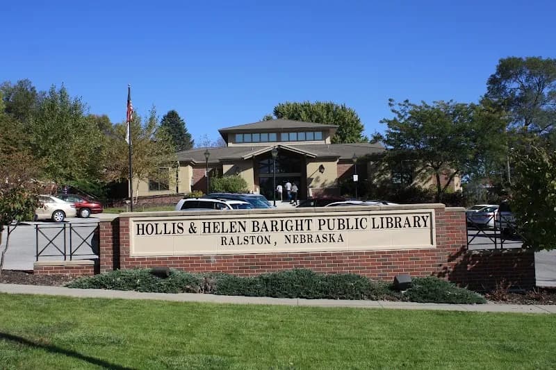 View of Ralston's Baright Public Library in Ralston, NE