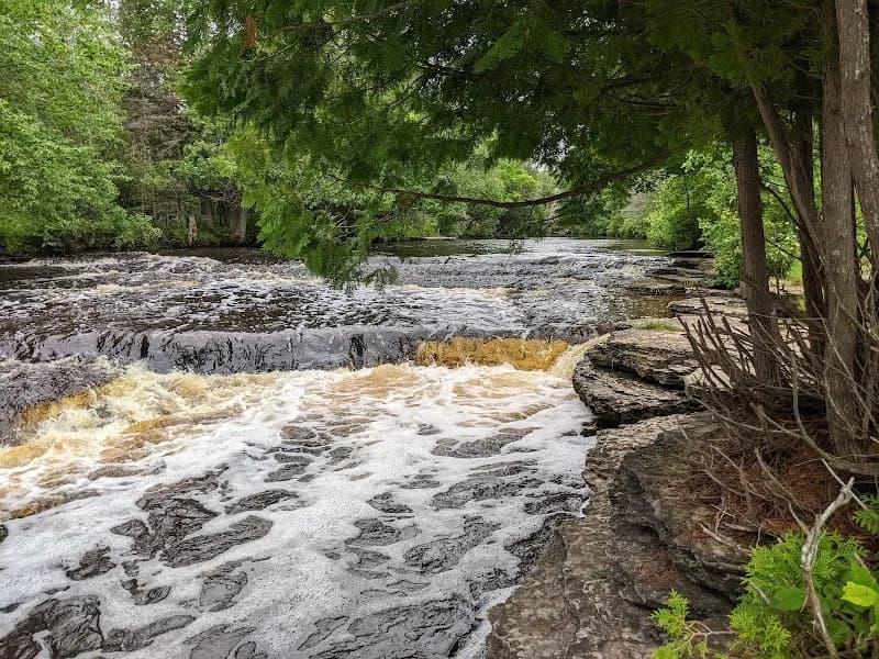 Rapid River Falls natural feature in Rapid River, MI
