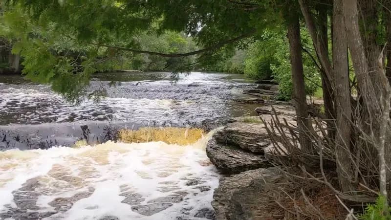 View of Rapid River Falls in Rapid River, MI