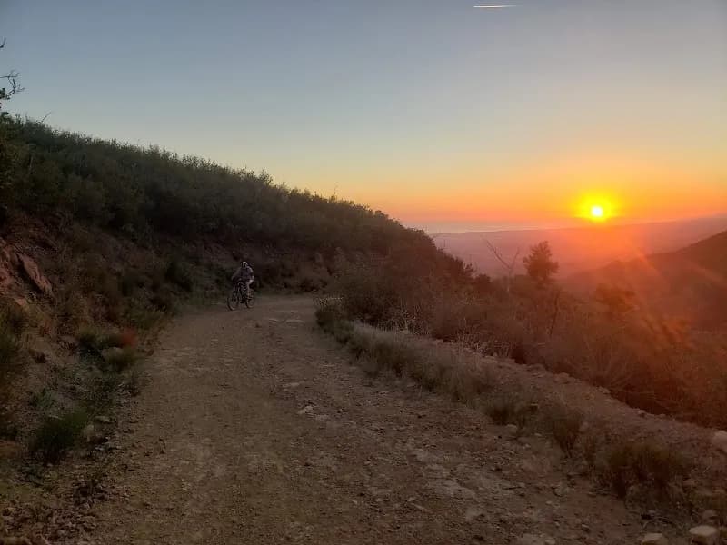 View of Rattlesnake Canyon Trail in Santa Barbara, CA