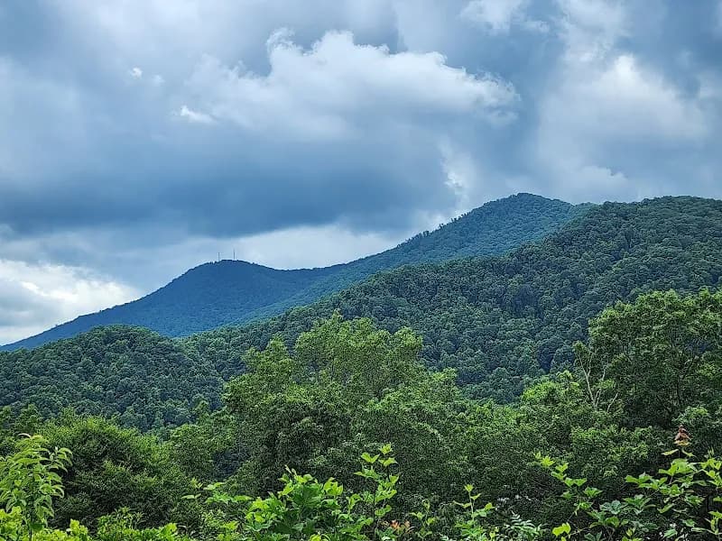 Raven Fork Overlook scenic spot in Cherokee, NC