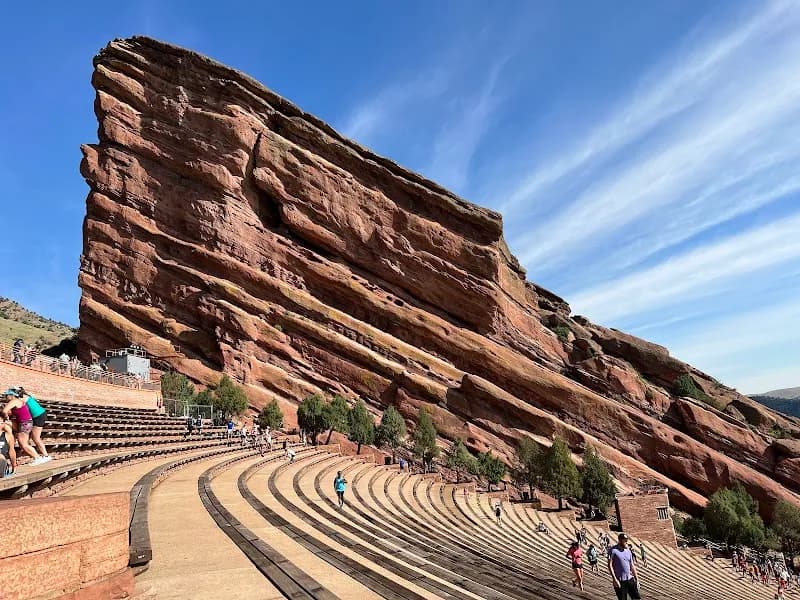 View of Red Rocks Park and Amphitheatre in Denver, CO