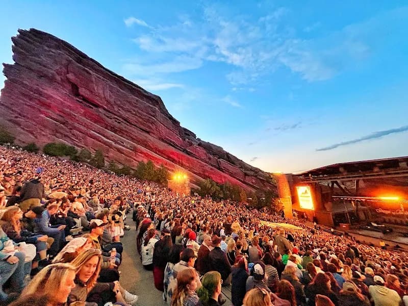 View of Red Rocks Park and Amphitheatre in Denver, CO