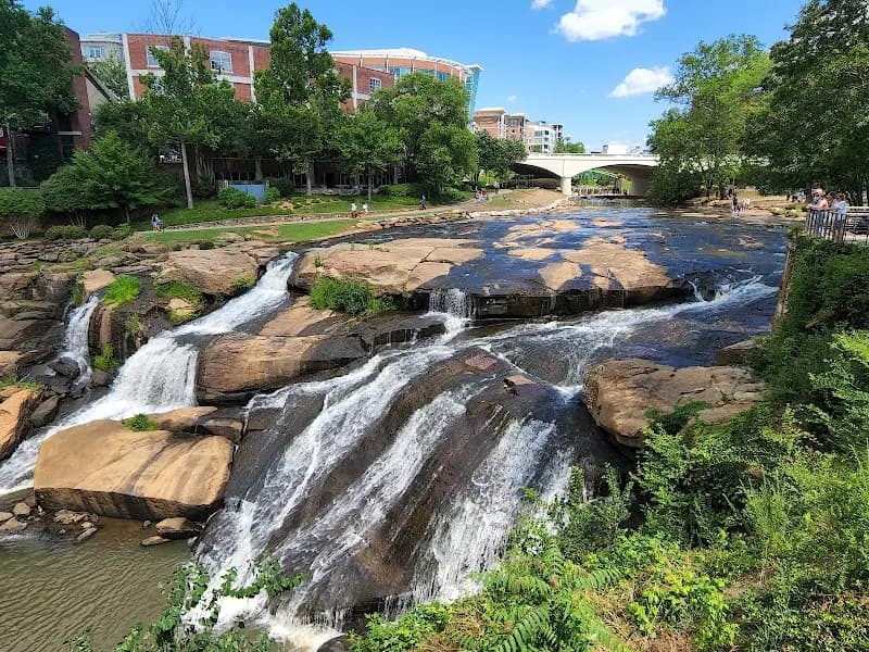 Reedy River Falls park in Greenville, SC