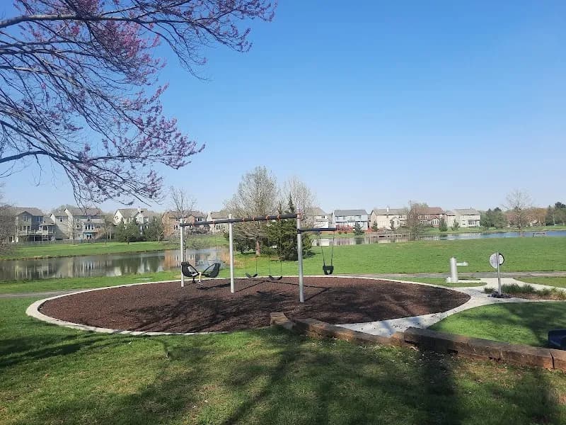 View of Regency Lake Park in Leawood, KS