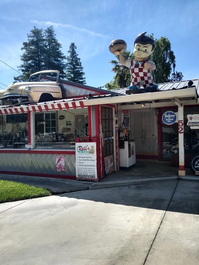 View of Reiff's Gas Station Museum in Woodland, CA