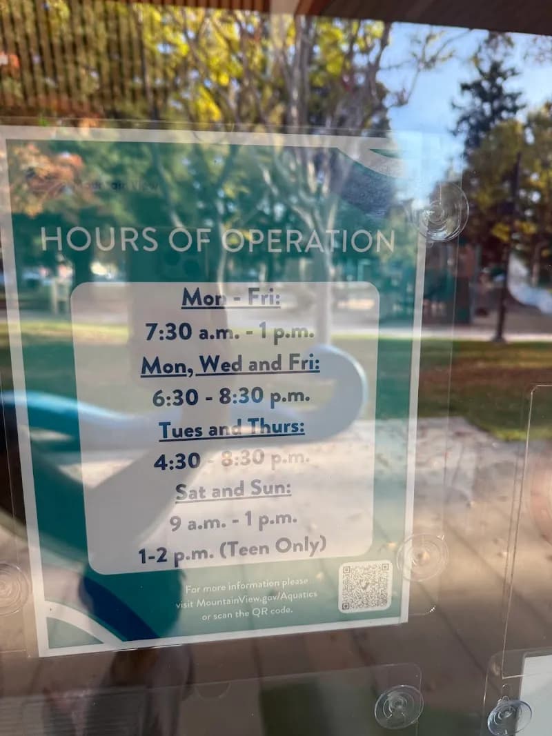 View of Rengstorff Park Aquatics Center in Mountain View, CA
