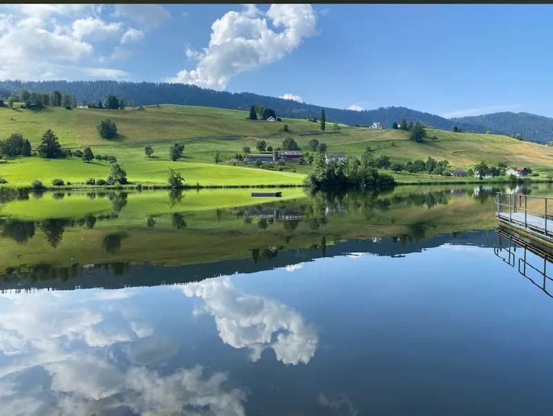 View of Restaurant am Hüttnersee in Samstagern, ZH