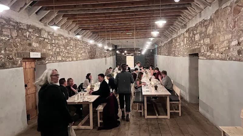 View of Riccarton Mains Farm Shop in Balerno, Scotland