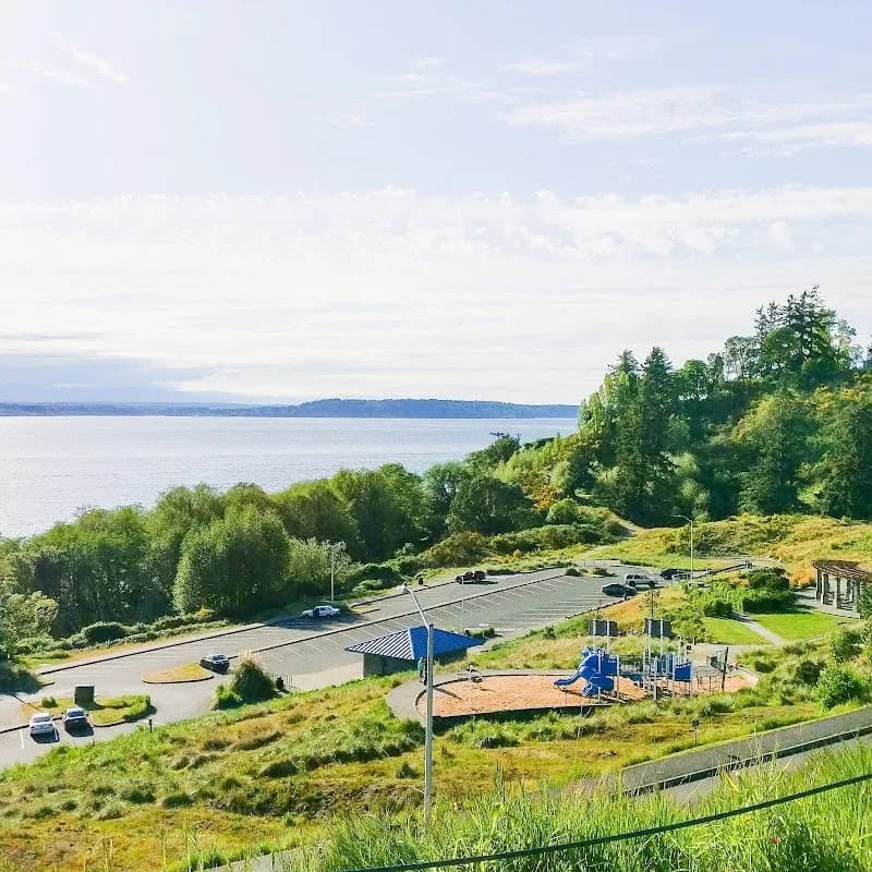 View of Richmond Beach Saltwater Park in Shoreline, WA