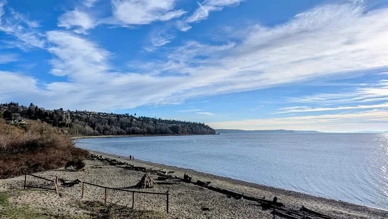 View of Richmond Beach Saltwater Park in Shoreline, WA