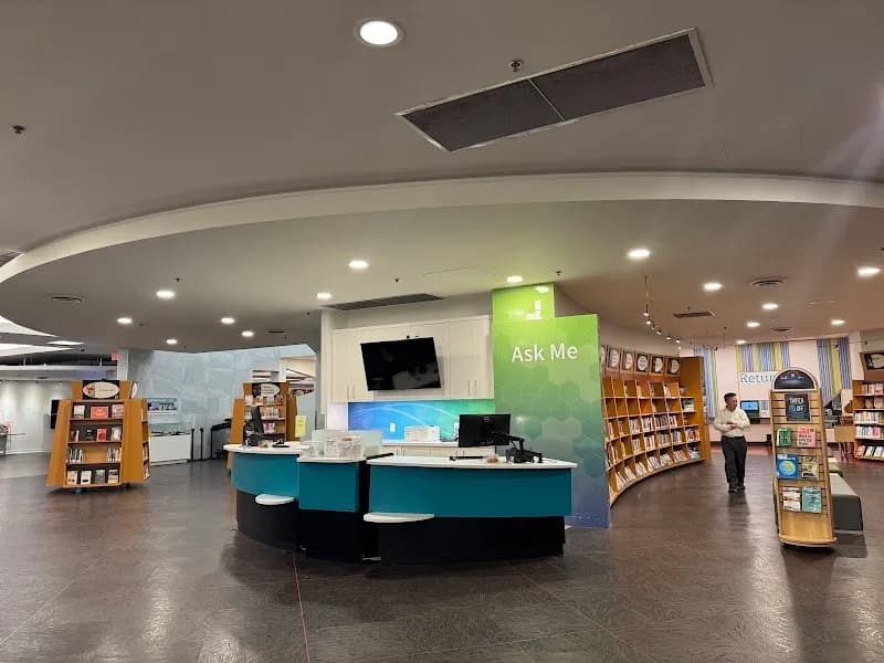 View of Richmond Public Library, Brighouse Branch in Richmond, BC