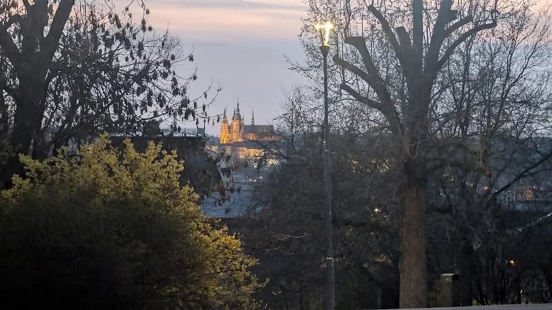 View of Riegrovy Sady in Vinohrady, CZ